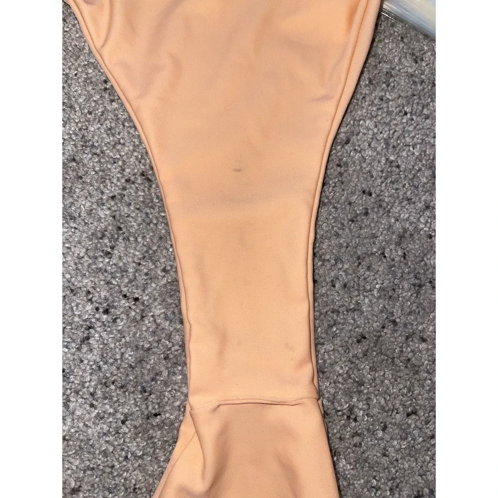 Monday Swim St. Barth's Bikini Peach Medium Top & petite bottom beach Tropical